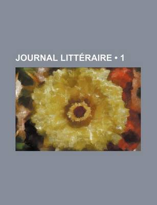 Book cover for Journal Litteraire (1)