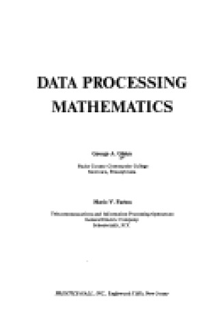 Cover of Data Processing Mathematics