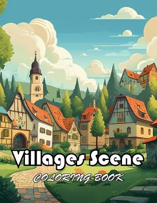 Book cover for Villages Scene Coloring Book