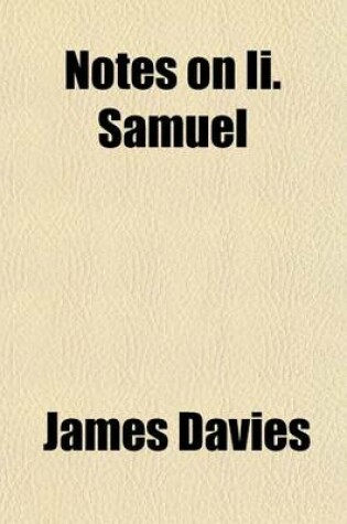 Cover of Notes on II. Samuel