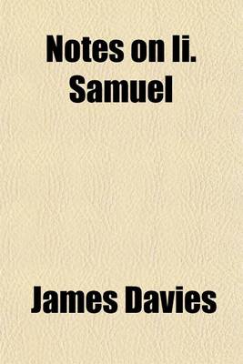 Book cover for Notes on II. Samuel