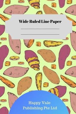Book cover for Cute Potato Theme Wide Ruled Line Paper