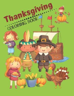 Book cover for Thanksgiving Coloring Book