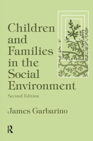 Cover of Children and Families in the Social Environment