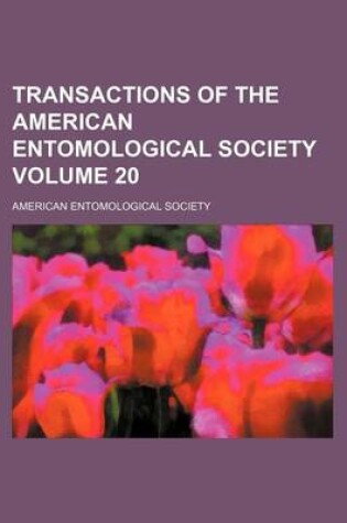 Cover of Transactions of the American Entomological Society Volume 20