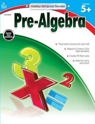 Book cover for Pre-Algebra, Grades 5 - 12