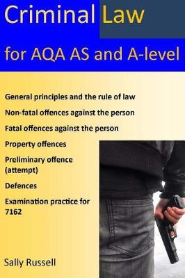 Book cover for Criminal Law for AQA AS and A-Level