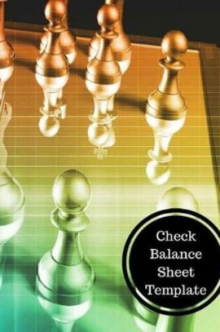 Cover of Check Balance Sheet Template