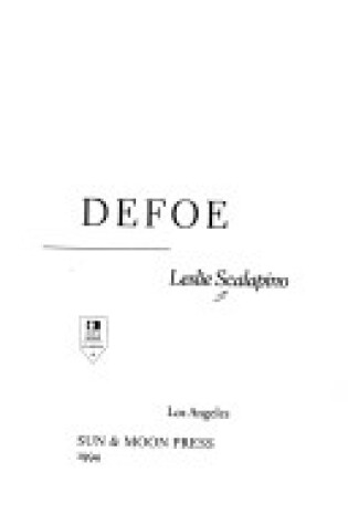 Cover of Defoe