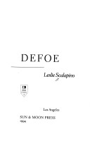 Book cover for Defoe