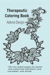 Book cover for Therapeutic Colouring book