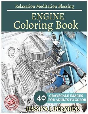 Book cover for Engine Coloring Book for Adults Relaxation Meditation Blessing