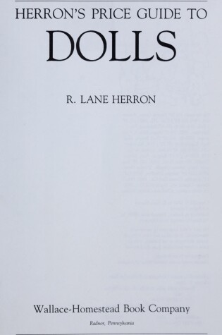 Cover of Herron's Price Guide to Dolls