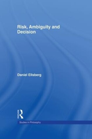 Cover of Risk, Ambiguity and Decision
