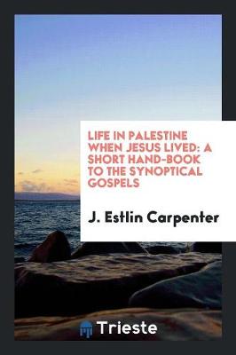 Book cover for Life in Palestine When Jesus Lived