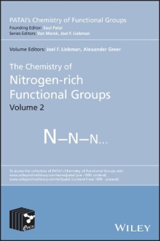 Cover of The Chemistry of Nitrogen-rich Functional Groups, Volume 2