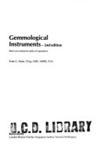 Cover of Gemmological Instruments