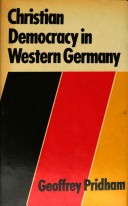 Book cover for Christian Democracy in Western Europe