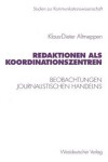 Book cover for Redaktionen Als Koordinationszentren