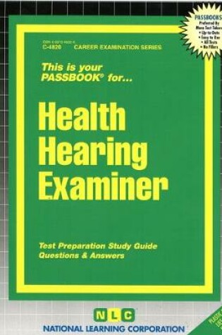 Cover of Health Hearing Examiner