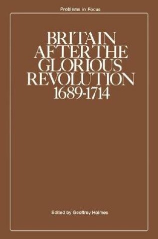 Cover of Britain After the Glorious Revolution