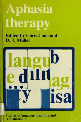 Cover of Aphasia Therapy