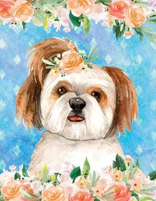 Book cover for My Big Fat Bullet Journal for Dog Lovers Shih Tzu in Flowers 4