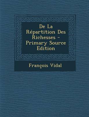 Book cover for de La Repartition Des Richesses