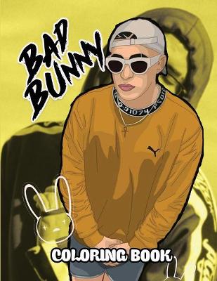 Book cover for Bad Bunny Coloring Book