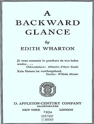 Cover of A Backward Glance