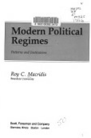 Cover of Moden Political Regimes