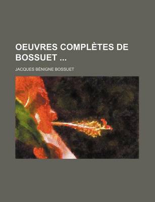 Book cover for Oeuvres Completes de Bossuet (3)