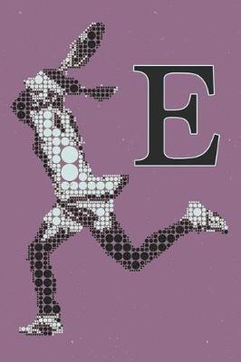 Book cover for E Monogram Initial Tennis Journal