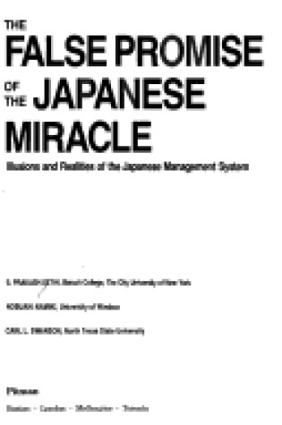 Cover of False Promise of the Japanese Miracle