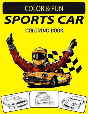 Book cover for Sports Car Coloring Book
