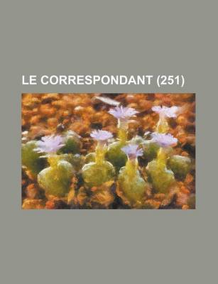 Book cover for Le Correspondant (251)