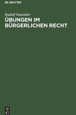 Cover of �bungen Im B�rgerlichen Recht