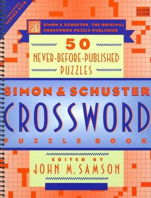 Book cover for Simon Schuster Crossword Puzzle Boo