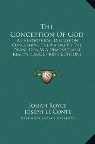 Cover of The Conception of God