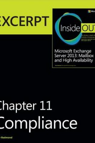 Cover of Compliance: Excerpt from Microsoft Exchange Server 2013 Inside Out