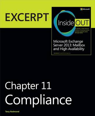 Book cover for Compliance: Excerpt from Microsoft Exchange Server 2013 Inside Out