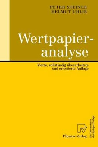 Cover of Wertpapieranalyse