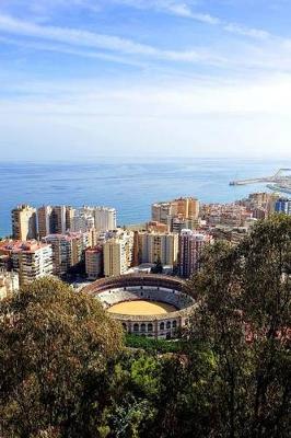 Book cover for Aerial View of Malaga with Malagueta Bullring in Andalusia Spain Journal