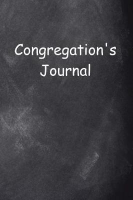 Book cover for Congregation's Journal Chalkboard Design