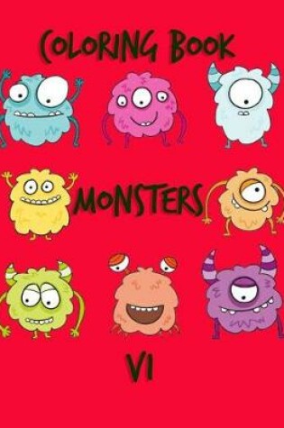 Cover of Coloring Book Monsters V1