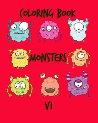 Book cover for Coloring Book Monsters V1