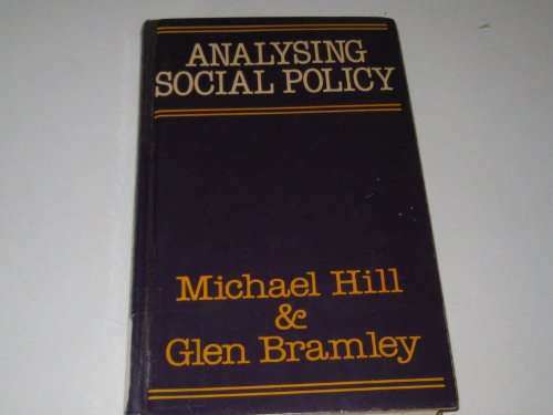 Book cover for Analysing Social Policy