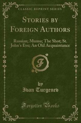 Cover of Stories by Foreign Authors