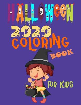 Book cover for 2020 halloween coloring book for kids