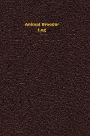 Cover of Animal Breeder Log